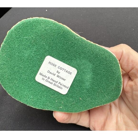 Vtg David Winter Rose Cottage Hand Made Hand Painted John Hine Studios 1980 -DW5 - Picture 8 of 8